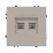 Минифото #2 товара Механизм сдвоенной телефонной розетки SCT-NOBE-MTL2-SFPL-CA (RJ-11, 4C) (Arlight, Кашемир)