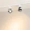 Минифото #3 товара Светильник SP-PLURIO-TRACK-4TR-R77-9W Warm3000 (WH-CHR, 36 deg, 230V) (Arlight, IP20 Металл, 3 года)
