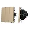 Минифото #1 товара ARL NOBE Выключатель 3 кл софт-тач золотой песок SWT-MK03-SFPL-GD (250V, 10A) (Arlight, -)