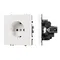 Минифото #1 товара Механизм электрической розетки SCT-NOBE-MEU1-SFPL-WH (230V, 16A) (Arlight, Белый кварц)