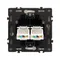 Минифото #2 товара Механизм сдвоенной компьютерной розетки SCT-NOBE-MPC2-SFPL-IS (RJ-45, CAT6) (Arlight, Никель)