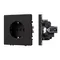 Минифото #1 товара Механизм электрической розетки SCT-NOBE-MEU1-SFPL-BK (230V, 16A) (Arlight, Черный оникс)