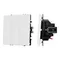Минифото #1 товара ARL NOBE Выключатель 3 кл софт-тач белый кварц SWT-MK03-SFPL-WH (250V, 10A) (Arlight, -)