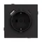 Минифото #3 товара Механизм розетки с USB зарядкой SCT-TENDO-MUAC-SFPL-BK (230V, 16A) (Arlight, Матовый черный)