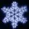 Минифото #1 товара Фигура светодиодная ARD-SNOWFLAKE-M3-920x920-432LED White (230V, 27W) (Ardecoled, IP65, 1 год)