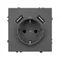 Минифото #3 товара Механизм розетки с USB зарядкой SCT-NOBE-MUAA-SFPL-GR (230V, 16A) (Arlight, Серый базальт)