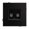 Минифото #3 товара Механизм компьютерной розетки двойной SCT-TENDO-MPC2-PL-BK (RJ-45, CAT6) (Arlight, Черный)