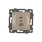 Минифото #2 товара Механизм USB розетки SCT-MUAC-PL-GD-V (5V, 3A, QC4) (Arlight, -)